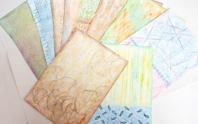 Frotáž – výroba dekorativního papíru